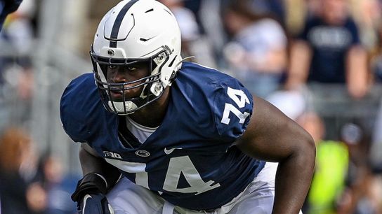 Olu leading by example on O-line for Penn State taken in Altoona, Pa. (Penn State)